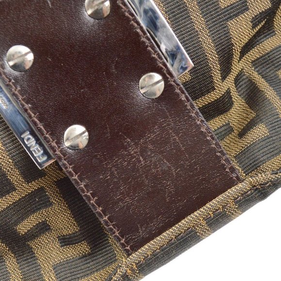 Fendi Brown Zucca Handbag - Picture 4 of 10